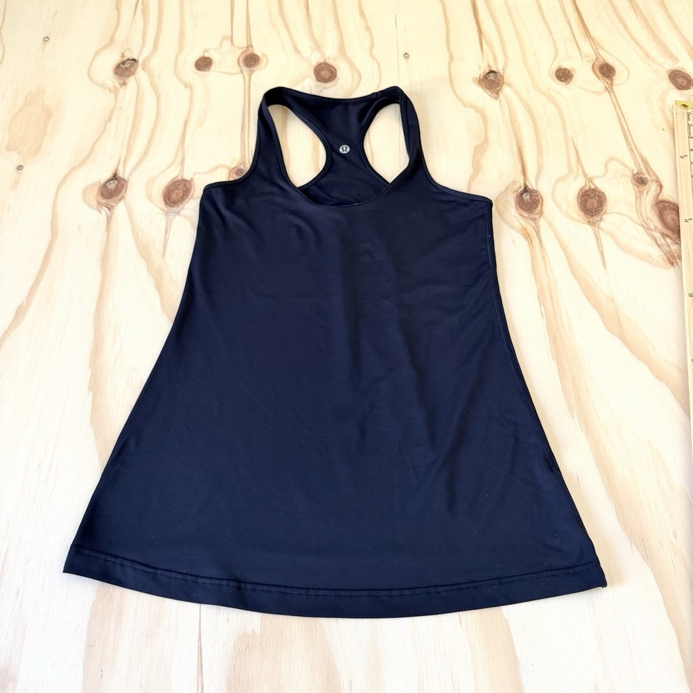 LULULEMON Black Cool Racerback Soft Nulu Active Workout Gym Tank Top Size 8